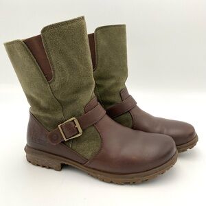 Bogs Brown and Olive Women's Waterproof Boots